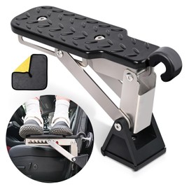 BEASYE Car Door Step, Universal Fit Door Step for Car Roof Access, Adjustable Stand Pedal for Door Latch, Supports Both Feet, Roof Rack Accessories for Most Car, SUV, Vehicles