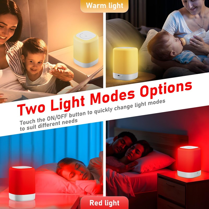 Red Light Therapy for Sleep Device, Red Night Lights with