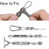 Sun Shade Sail Hardware Kit 6 inch with 4pcs 4