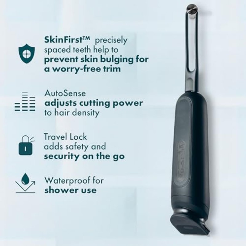 Gillette i7 Intimate Men’s Premium Pubic Hair Trimmer, Waterproof LED