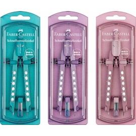 Faber Castell Compass in Pastel Colours Sparkle Colour Not Selectable