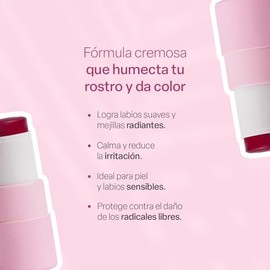 TEIA COSMETICOS Tinta Multiusos para labios, mejillas y párpados con ingredientes naturales (Cereza)