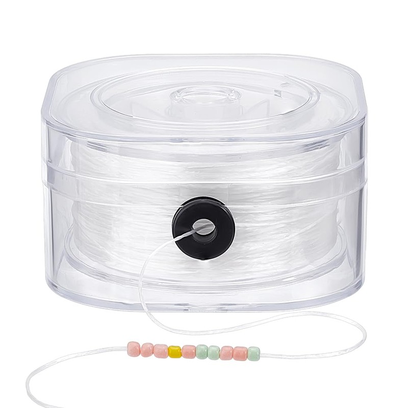 PH PandaHall 175 Yards Stretchy Bracelet Strings, 0.3mm Flat Elastic