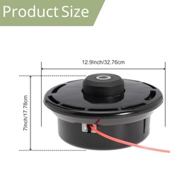 Nayciiy 511010601 Trimmer Head Compatible with Redmax PT-104 PT104 Plus for BCZ2600S BCZ2600SU BCZ2600SW BC2600 BC250 BC2300 BCZ2400S BCZ2401S BCZ2460S BCZ2460TS String Trimmer (Trimmer-S503)