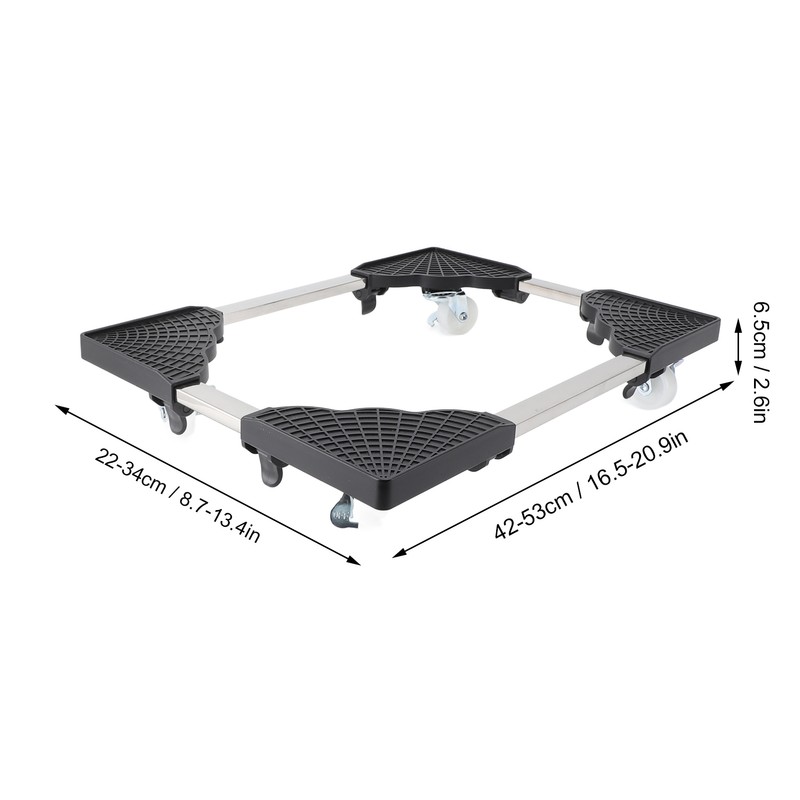PC Stand Computer Tower Stand with Caster Wheels Universal Retractable