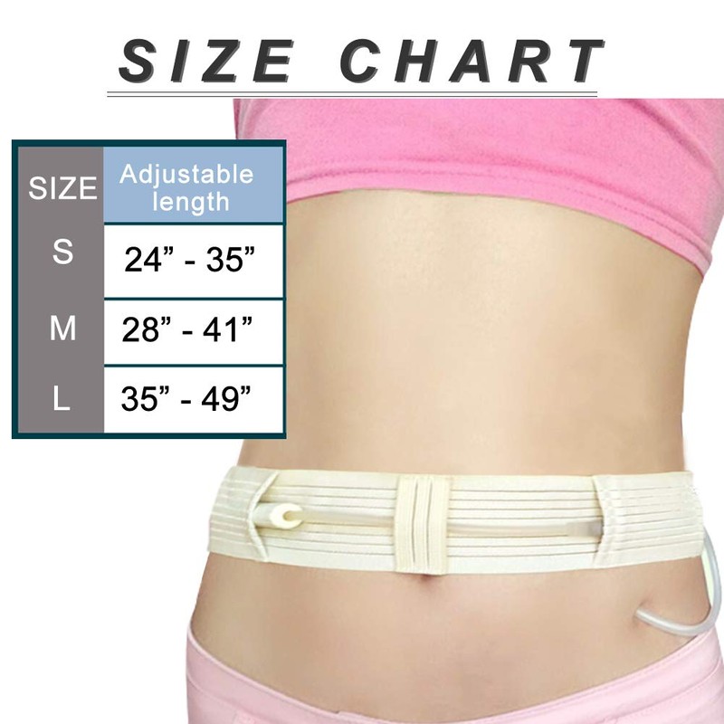 Breathable Peritoneal Dialysis Belt PD Catheter Holder Feeding Tube Supplies