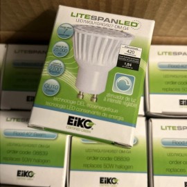 EIKO GU10 LED LIGHT BULBS Dimmable Pack Of 10 New LED7WGU10/FL/8