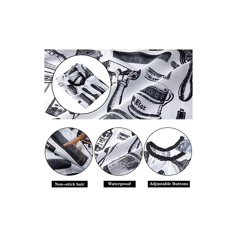 Febsnow Capa Profesional De Corte De Cabello Con Cepillo Par