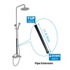 gotonovo G3/4 Shower Extension Tube Shower Extender Bar Longer Shower