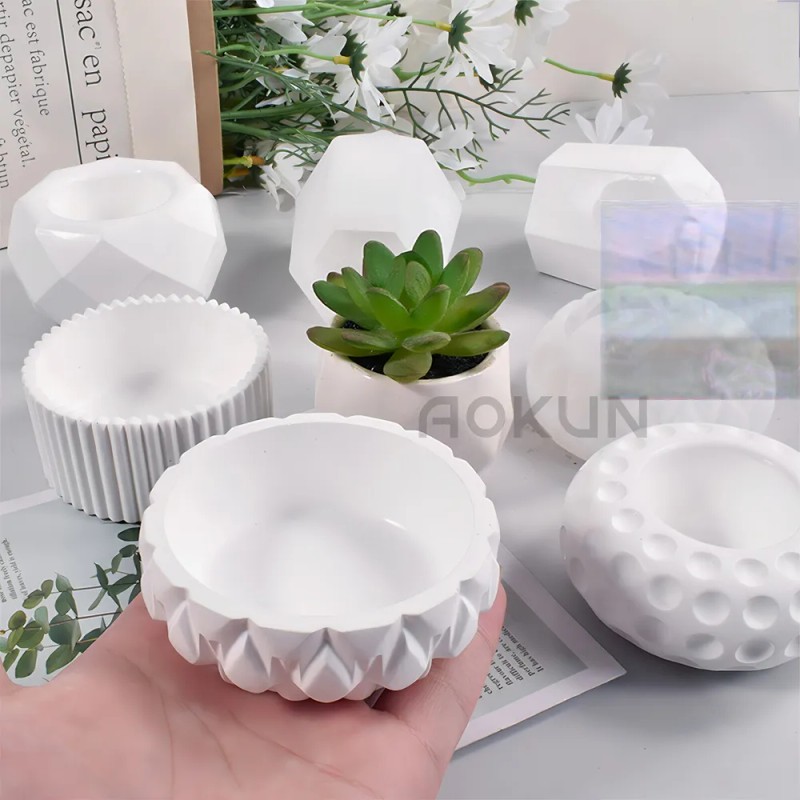 5pz Moldes pequeñas jardineras moldes para maceta plantas color 1