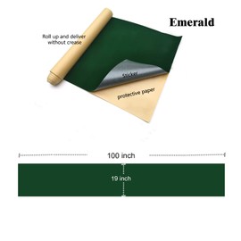 Large Self Adhesive Velvet Roll，Fabric for Jewelry Display cabinets,Velvet Fabric (Atrovirens, 19″×100″)