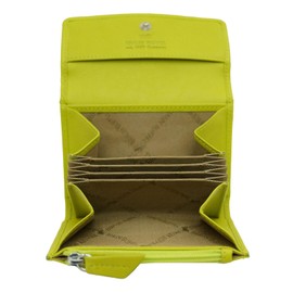 BRAUN BÜFFEL Joy Mini Zip Wallet Lemongrass, Lemongrass, Elegant