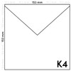 Netuno 100 x Square Envelopes Algae Green 153 x 153
