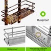 Orimade Adjustable Hanging Over the Shower Door Caddy with Hooks,