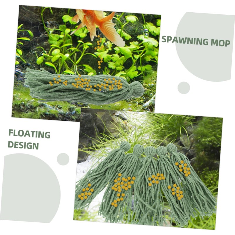 Totority 10pcs Fish Breeding Mops for Shrimp and Fish Tank