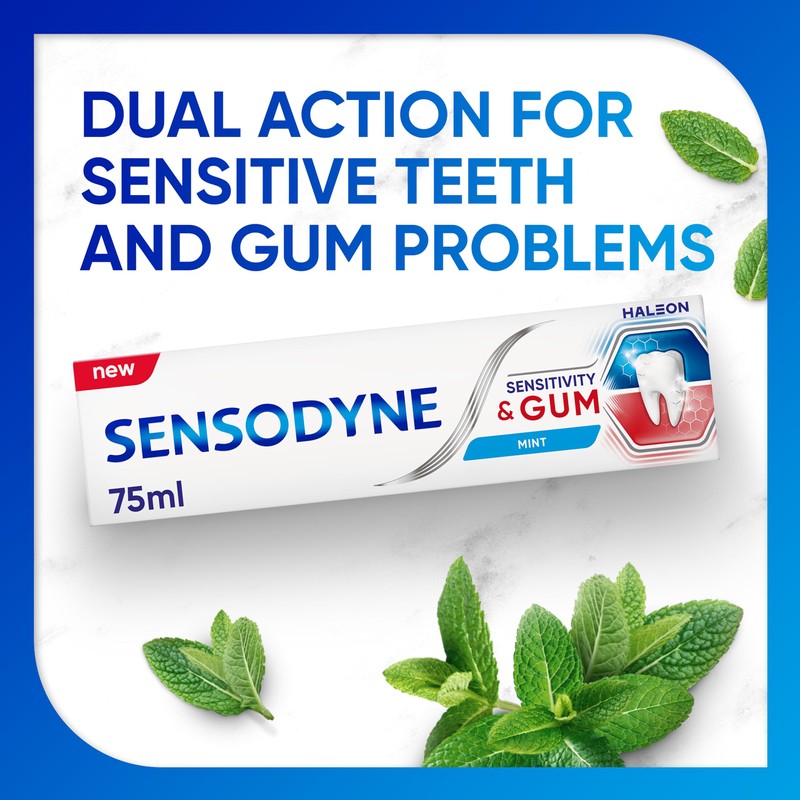 Sensodyne Toothpaste Sensitivity & Gum, Teeth Whitening Toothpaste for People