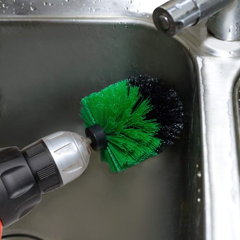 4 Packs Drill Brush Kit, Drill Scrubber Attachment Set for