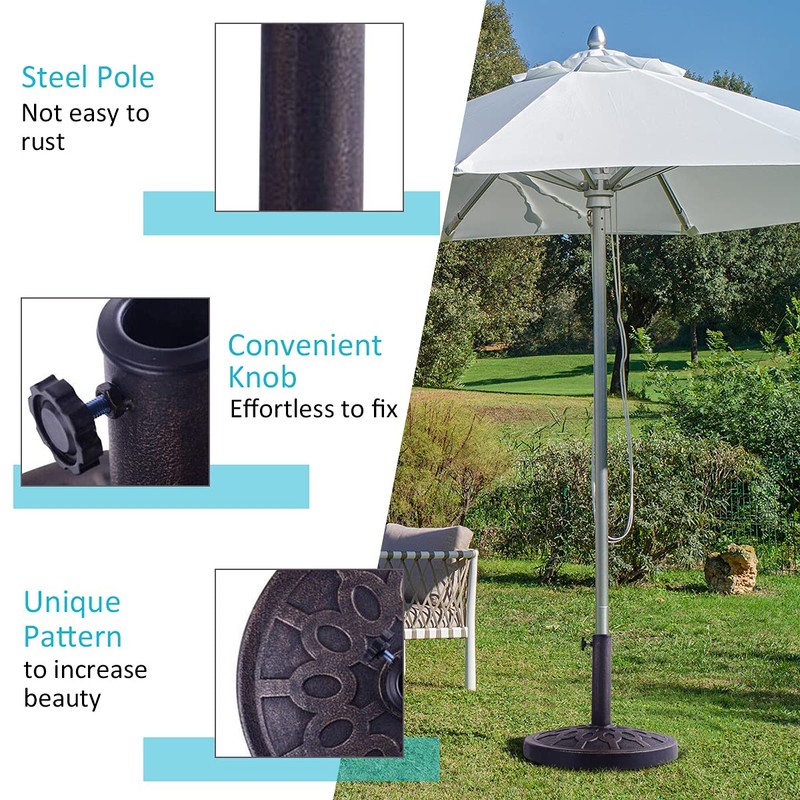 GO-UL2262 Patio Umbrella Stand, Bronze