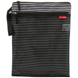 Skip Hop Bolsa Impermeable Húmeda-Seca, Raya Blanco Y Negro