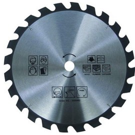 HM Circular Saw Blade for Wood and Plastic, Choice of Sizes, Saw Blade, Circular Saw Blades (Diameter 350 mm - 24 Teeth)