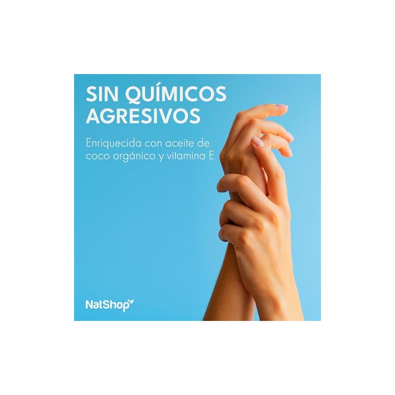 Natshop Kit Cremas Corporales Coco Natural Vitamina 500ml Crema Hidratante