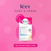 Veet Pure & Fresh, Bandas de Cera Depilatoria, Axilas y