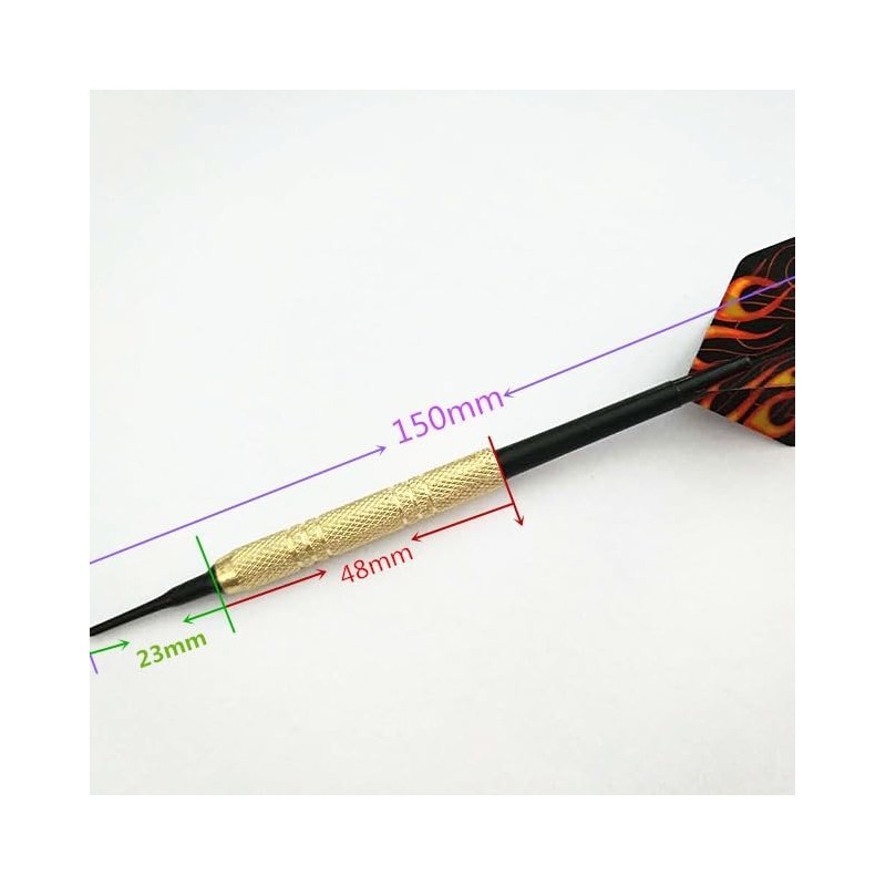 HRLORK 3 Packs Plastic Soft Tip Purple Aluminium Shafts with