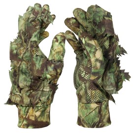 Tencen Ghillie Suit, Survival Game, Camouflage, Mesh, Hooded, One Size, Combat Clothing, Disguised Clothing, Ghillie Glove