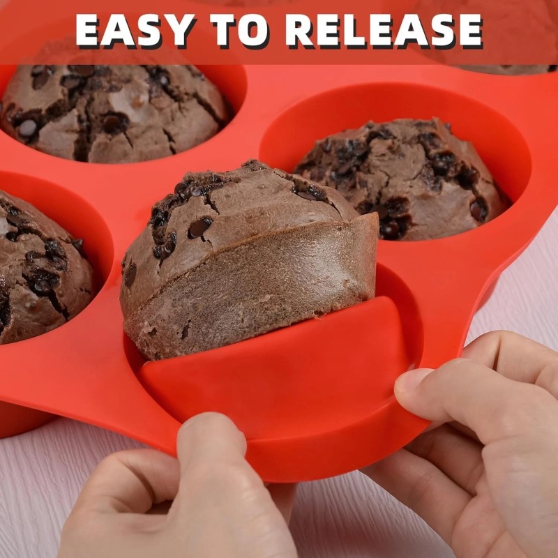 Unbranded Jumbo Muffin Pan, 3.5 Inch Large Muffin Pan 6