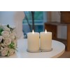 CozierGlow Rechargeable Flameless Pillar Candle with Remote Timer, 3D Moving