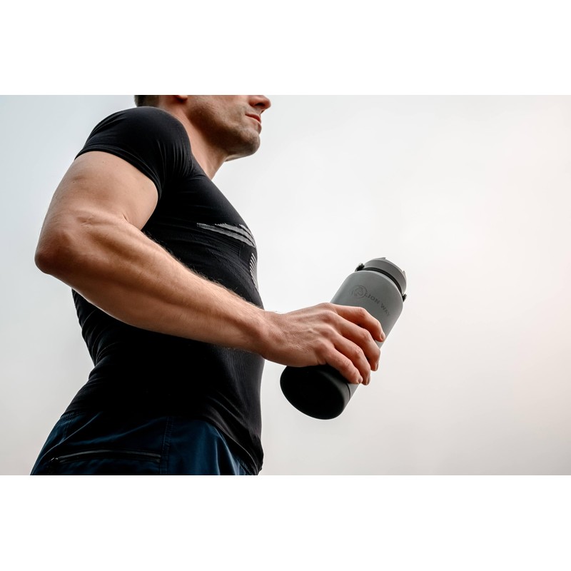 LION WAY UniFlow 32 oz Insulated Bottle - Charcoal Velvet