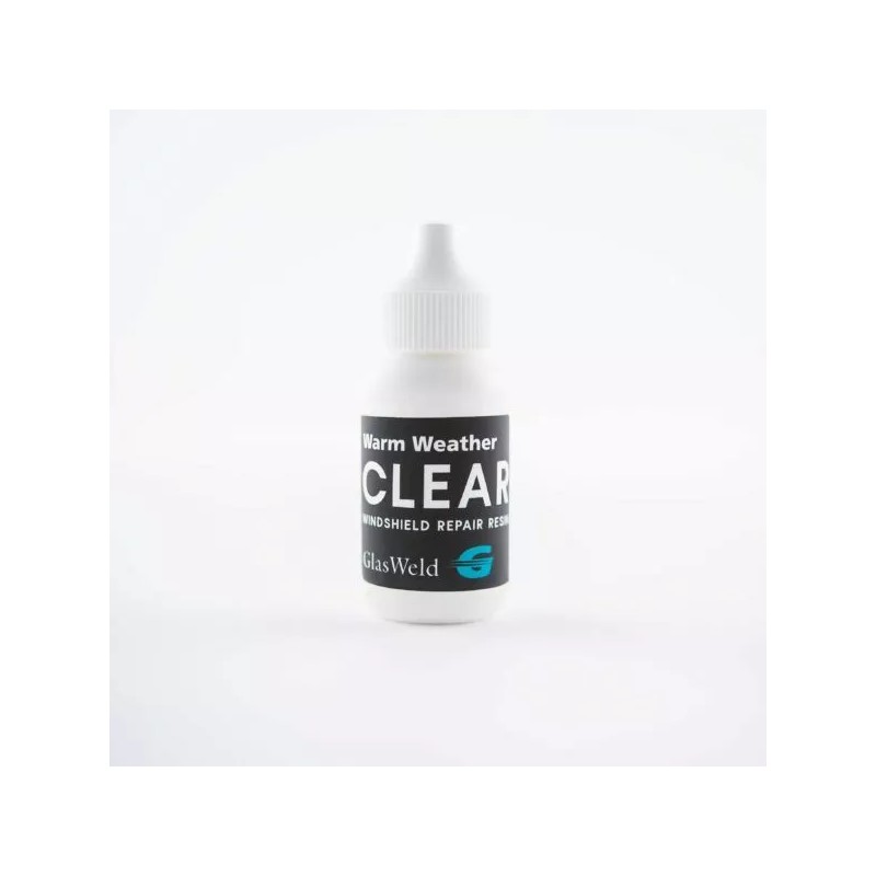 Glasweld Clear Warm Weather Rock Chip Repair Resin - 30ml