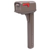 Architectural Mailboxes Classic Plastic Mailbox and Post Kit, GCL100MAM, Mocha