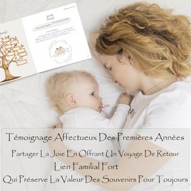 ZORKAM - Livre de naissance bébé jusqu'à 5 ans en style neutrre - Cadeau de Costudier pour toujours - idée cadeau album de naissance - baby shower- (français)