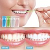 UPIQNG Plastic Toothpicks Disposable Interproximal Brush Sturdy Double-Ended Dental Pick