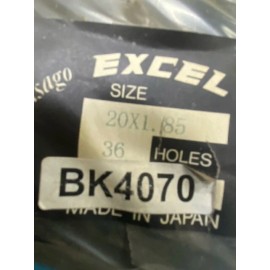 EXCEL RIM 20X1.85 36H BLACK BK4070