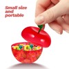 Garneck 8Pcs Red Apple Shape Candy Box Plastic Apple Container