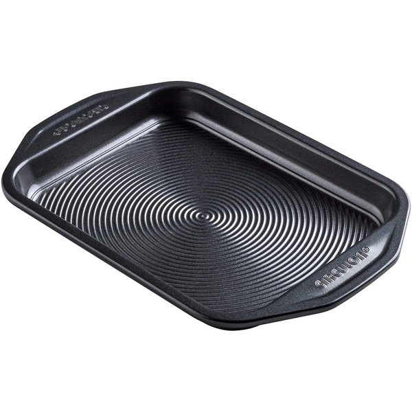 Circulon Ultimum Small Baking Tray Non Stick - Small Oven Tray, Durable Carbon Steel, Freezer & Dishwasher Safe Bakeware, Black, 29.2 x 19.8 x 2.5cm