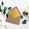 50 x metallic gold lined envelopes DIN C5, cappuccino (brown)