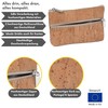 SIMARU Coin Purse Cork Wallet Mini Slim Wallet Purse with