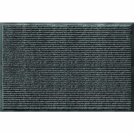 Apache Mills Apache Rib 3' x 10' Non Slip Dirt Trapping Stain Resistant Indoor/Outdoor Door Mat, Pepper