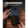 DODENSHA MagSnap Wallet I Card Holder Wallet, Dark Brown-A