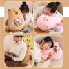 Aiuidun Capybara Plush with 6 Cute Babies Capybara Stuffed Animals,a