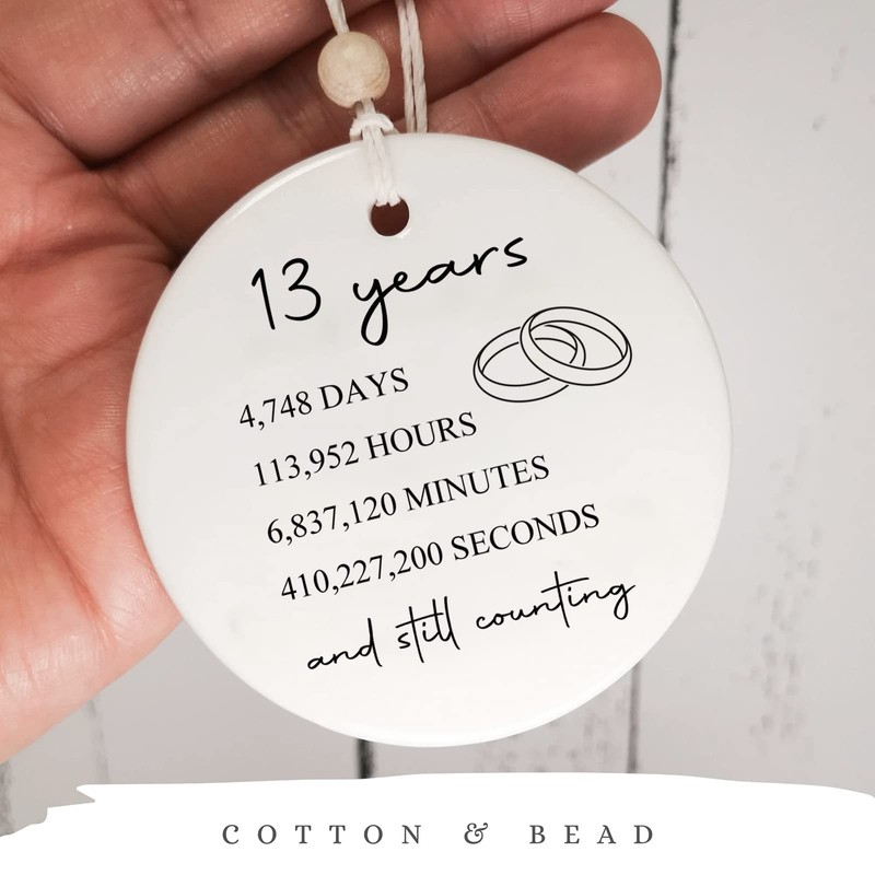 13th Wedding for Her or Him, 13 Years Marriage Gift