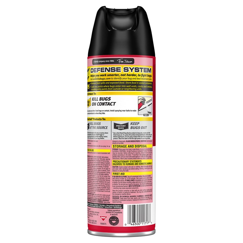 Raid Ant & Roach Killer Spray For Listed Bugs, Keeps