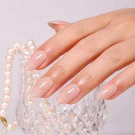 Imtiti Jelly Gel Nail Polish, 0.5 Fl Oz Nude Natural Sheer Jelly Gel Polish Soak Off LED UV Nail Gel Polish Translucent Gel Nail Polish DIY Nail Art Starter Manicure Salon Gel Nail Kit