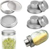Mason Jar Shaker Lids 316 Stainless Steel Wide Mouth Mason