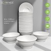 ECOWINGS X-Small 6oz (180ml) Bagasse Disposable Bowls: Stylish, Sustainable, Eco-Friendly