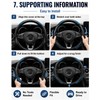 Car Steering Wheel Cover for 14.5–15 Inch Wheels – PU