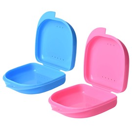 NATUCE Braces Box, Pack of 5, Denture Box, Dental Box, Orthodontic Dental Retainer Box, Dental Storage Container, Dental Care